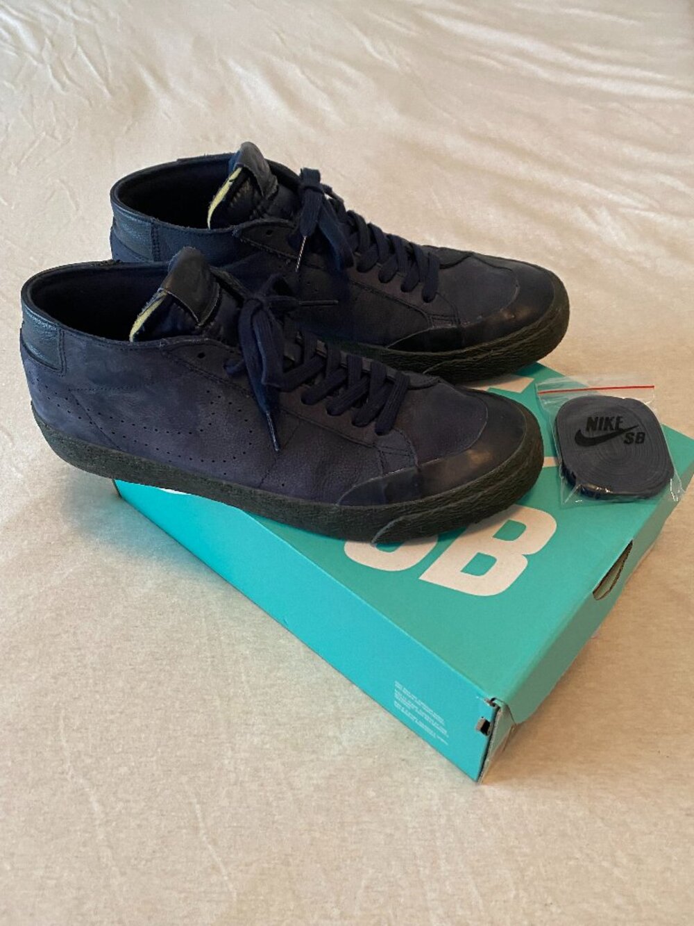 Nike SB Zoom Blazer Chukka XT Premium Mid Obsidian Navy AV3529-440, size 10